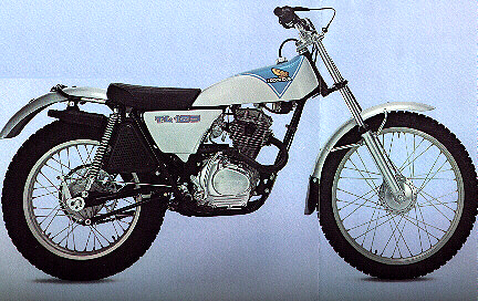 1972 Honda 125cc TL Bials Japan Trials Bike Motorcycle Photo Spec Card 122cc 